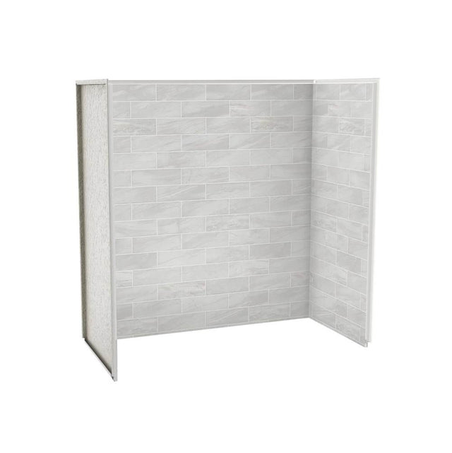 Maax - Utile 6030 Composite Direct-to-Stud Three-Piece Tub Wall Kit in Organik Permafrost - Permafrost