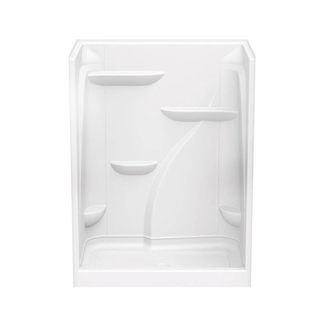 Maax - E160 60 x 37 Acrylic Alcove Center Drain One-Piece Shower in White - White
