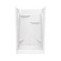 Maax - E148 48 x 37 Acrylic Alcove Center Drain One-Piece Shower in White - White