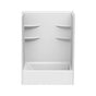 Maax - CAE260S 60 x 35 Acrylic Alcove Right-Hand Drain One-Piece Tub Shower in White - White