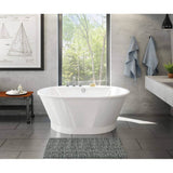Maax - Brioso 6042 AcrylX Freestanding Center Drain Bathtub in White with White Skirt - White