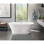 Maax - Brioso 6636 AcrylX Freestanding Center Drain Bathtub in White with White Skirt - White