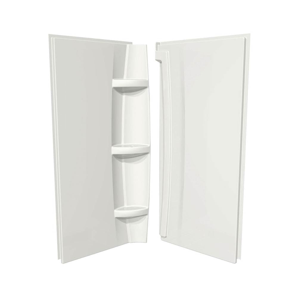 Maax - 30 x 72 in. Acrylic Direct-to-Stud Two-Piece Wall Kit in White - White