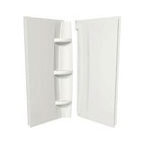 38 x 72 in. Acrylic Direct-to-Stud Two-Piece Wall Kit in White