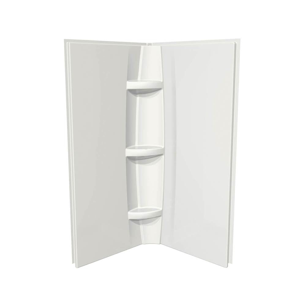 Maax - 42 x 72 in. Acrylic Direct-to-Stud Two-Piece Shower Wall Kit in White - White