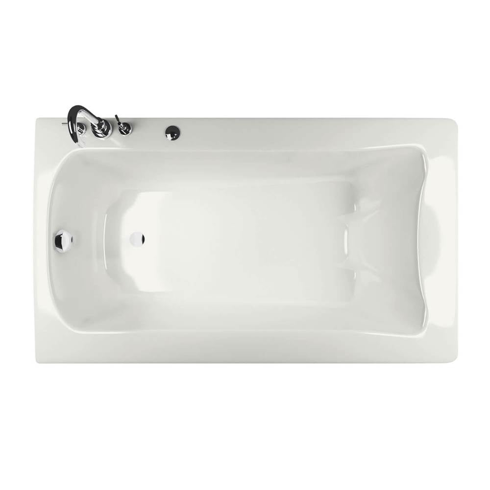 Release 6032 Acrylic Drop-in Left-Hand Drain Bathtub in White