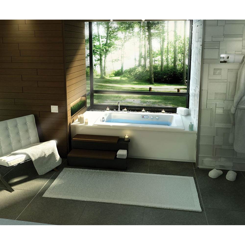 Maax - Release 6032 Acrylic Drop-in End Drain Hydromax Bathtub in White - White