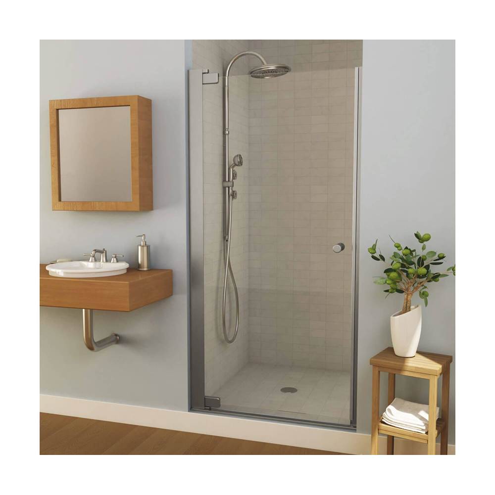 Maax - Madono 34.5-36.5 x 67 in. 6 mm Pivot Shower Door for Alcove Installation with Clear glass in Chrome