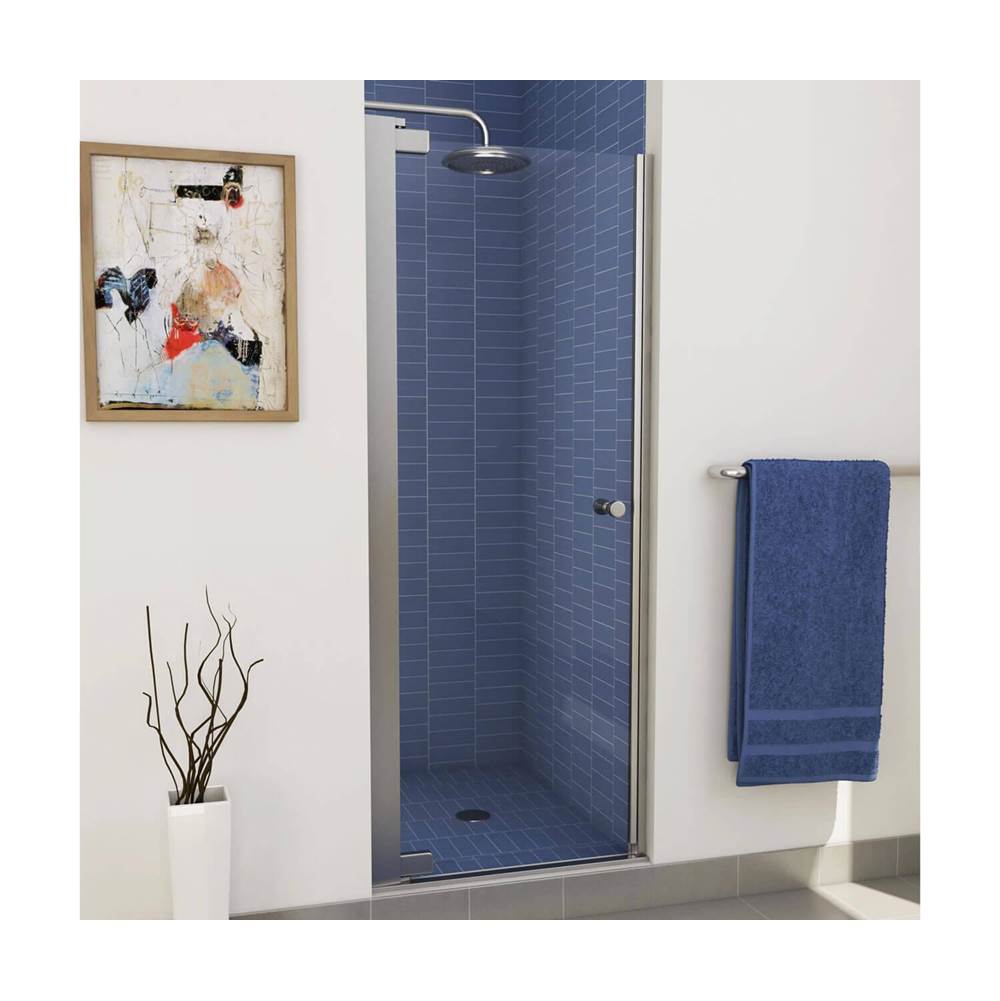 Maax - Madono 24.5-26.5 x 67 in. 6 mm Pivot Shower Door for Alcove Installation with Clear glass in Chrome