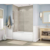 New Town 6032 IFS Acrylic Alcove Left-Hand Drain 10 Microjets Bathtub in White