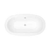 Jazz 66 x 36 Acrylic Drop-in Center Drain Bathtub in White