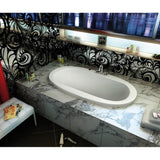 Jazz 66 x 36 Acrylic Drop-in Center Drain Bathtub in White