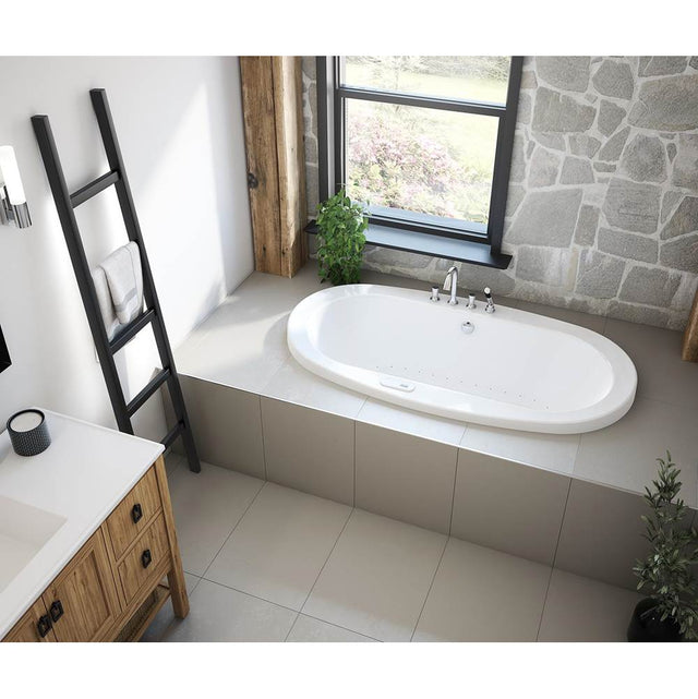 Maax - Jazz 66 x 36 Acrylic Drop-in Center Drain Aerofeel Bathtub in White - White