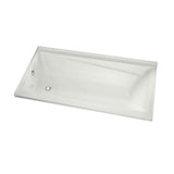 Exhibit 6032 IF Acrylic Alcove Left-Hand Drain Bathtub in White