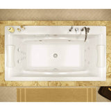 Optik C 66 x 36 Acrylic Drop-in Center Drain Bathtub in White