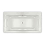 Optik C 66 x 36 Acrylic Drop-in Center Drain Bathtub in White