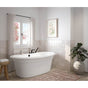 Maax - Ella Sleek 66 x 36 Acrylic Freestanding Center Drain Bathtub in White with White Skirt - White
