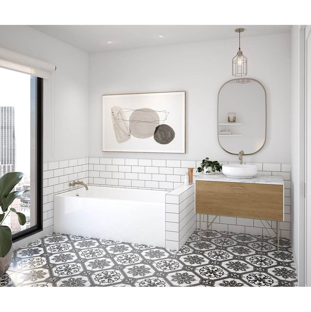 Maax - Rubix 6030 Acrylic Alcove Left-Hand Drain Bathtub in White - White