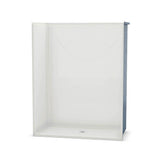 OPS-6030 - Base Model AcrylX Alcove Center Drain One-Piece Shower in White