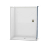 OPS-6030 - Base Model AcrylX Alcove Center Drain One-Piece Shower in White
