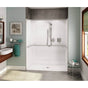 Maax - OPS-6030 ADA Compliant (without Seat) AcrylX Alcove Center Drain One-Piece Shower in White - White