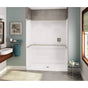 Maax - OPS-6036 - ADA U-Bar AcrylX Alcove Center Drain One-Piece Shower in White - White