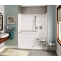 Maax - OPS-6036 ADA Compliant (with Seat) AcrylX Alcove Center Drain One-Piece Shower in White - White