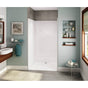 Maax - OPS-4248 - Base Model AcrylX Alcove Center Drain One-Piece Shower in White - White