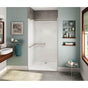 Maax - OPS-4248 - California Title 24 Grab Bar AcrylX Alcove Center Drain One-Piece Shower in White - White