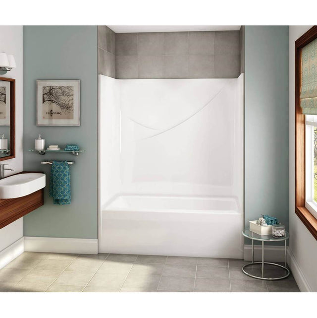 Maax - OPTS-6032 - Base Model AcrylX Alcove Right-Hand Drain One-Piece Tub Shower in White - White
