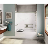 Maax - OPTS-6032 - ADA Compliant AcrylX Alcove Left-Hand Drain One-Piece Tub Shower in White - White