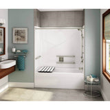 Maax - OPTS-6032 - ANSI Compliant AcrylX Alcove Left-Hand Drain One-Piece Tub Shower in White - White
