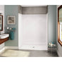 Maax - OPS-6036-RS - Base Model AcrylX Alcove Center Drain One-Piece Shower in White - White