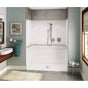 Maax - OPS-6036-RS ADA Compliant (without Seat) AcrylX Alcove Center Drain One-Piece Shower in White - White