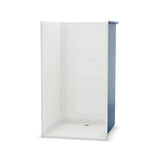 OPS-4248-RS - Base Model AcrylX Alcove Center Drain One-Piece Shower in White