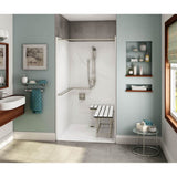Maax - OPS-4248-RS California Title 24 Compliant AcrylX Alcove Center Drain One-Piece Shower in White - White