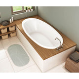 Maax - Saturna 6036 Acrylic Drop-in End Drain Whirlpool Bathtub in White - White
