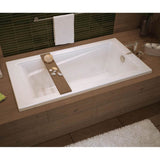 Exhibit 6636 Acrylic Drop-in End Drain Whirlpool Bathtub in White