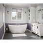 Maax - Delsia 6636 AcrylX Freestanding Center Drain Bathtub in White with White Skirt - White