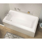 Pose 6632 IF Acrylic Corner Left Left-Hand Drain Whirlpool Bathtub in White