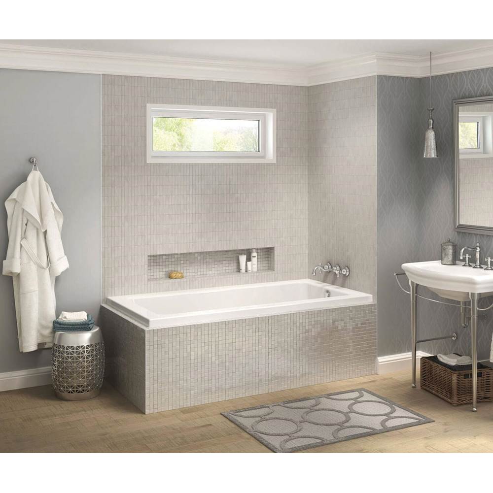 Maax - Pose 7236 IF Acrylic Corner Right Right-Hand Drain Aeroeffect Bathtub in White - White