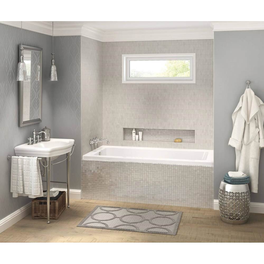 Maax - Pose 7242 IF Acrylic Alcove Left-Hand Drain Bathtub in White - White