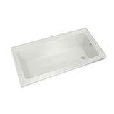 Pose 7242 IF Acrylic Corner Right Left-Hand Drain Whirlpool Bathtub in White