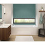 Maax - Exhibit 6634 Acrylic Drop-in End Drain Combined Whirlpool & Aeroeffect Bathtub in White - White