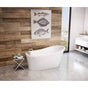 Maax - Ariosa 6032 Acrylic Freestanding End Drain Bathtub in White with White Skirt - White