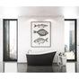 Maax - Ariosa 6032 Acrylic Freestanding End Drain Bathtub in White with Black Skirt - Black