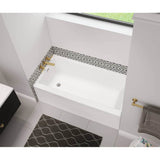 Bosca 6030 IFS AFR Acrylic Alcove Right-Hand Drain Bathtub in White