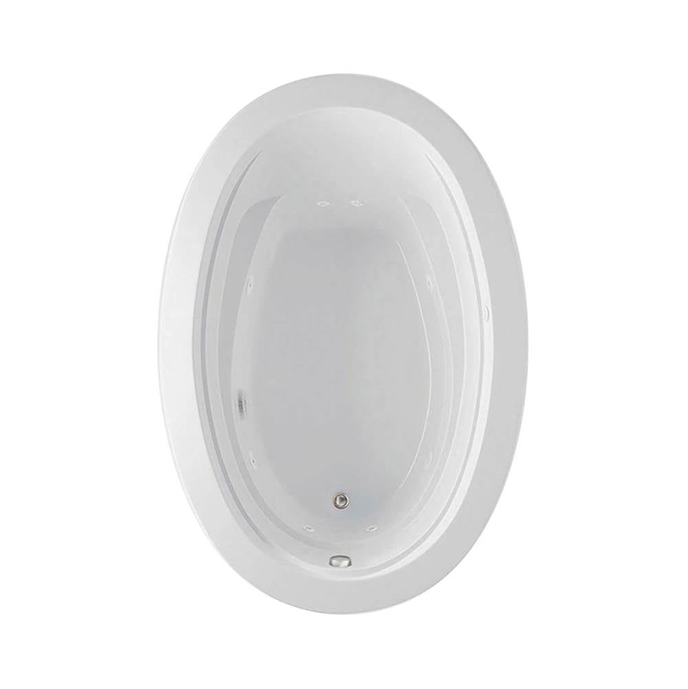 Arno 6040 Acrylic Drop-in End Drain Bathtub in White