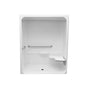 Maax - MX QSI-6430-BF 0.875 in. Acrylic Alcove Center Drain One-Piece Shower in White - White