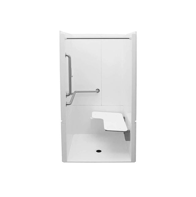 Maax - MX QSI-3637-BF 0.625 in. RRF AcrylX Alcove Three-Piece Shower in White - White